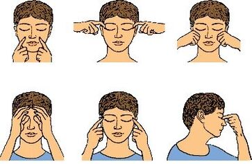massage to restore vision